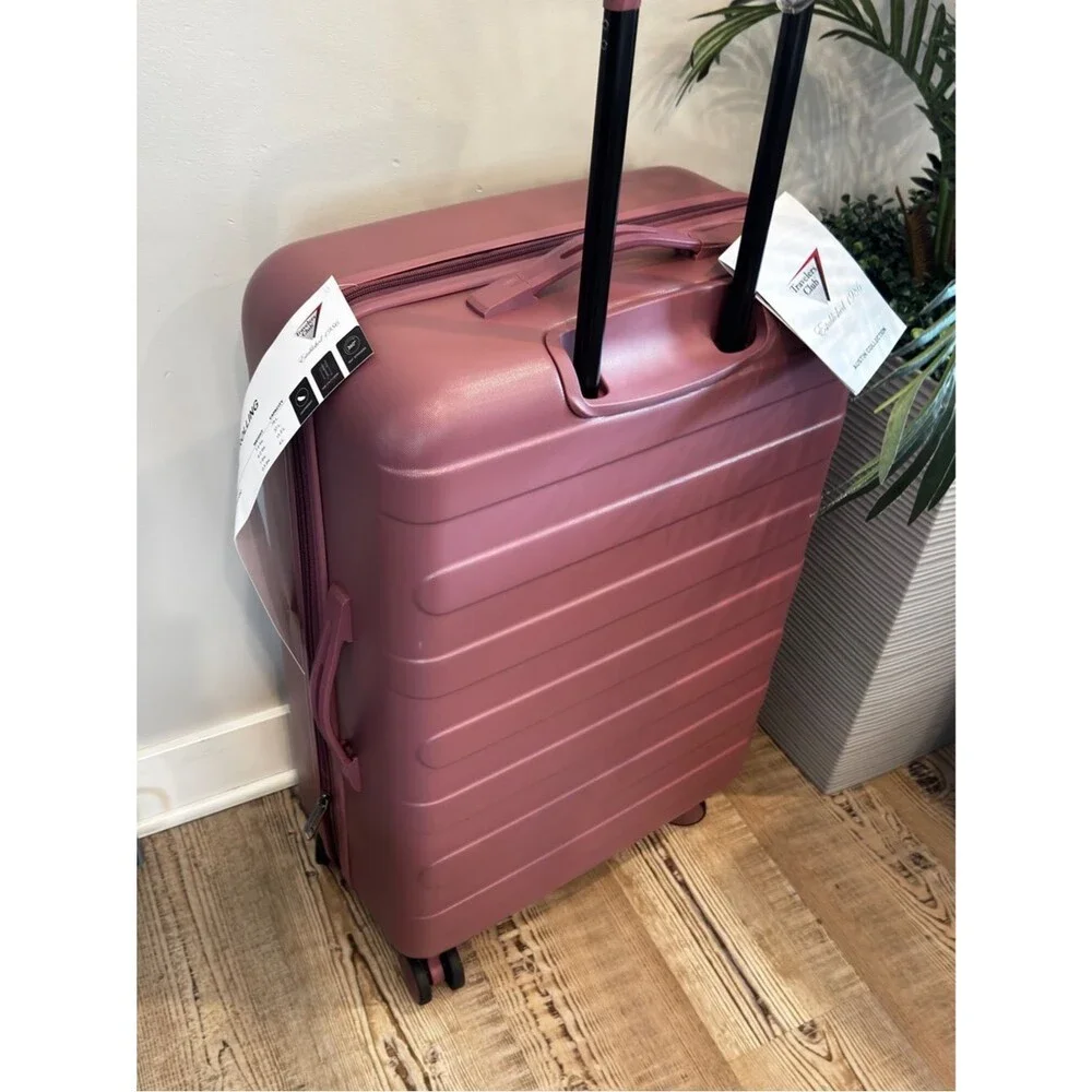 TRAVELERS CLUB AUSTIN 4 PIECE HARDSIDE LUGGAGE SET Luggage Set Wistful Mauve